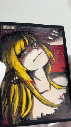 Hand Painted Altered MTG Card,plains, Anime Girl,waifu [Excellent] FromJapan #6 - Image 2