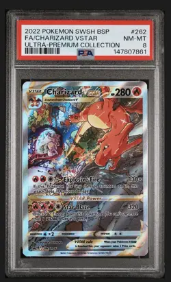 Pokemon Charizard VSTAR SWSH262 Sword & Shield Promo Holo 2022 PSA 8 - Image 1