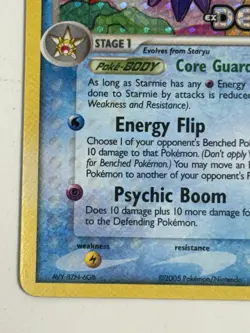 Pokemon TCG Starmie 48/107 Deoxys Reverse Holo Stamp Mid Era - Image 5