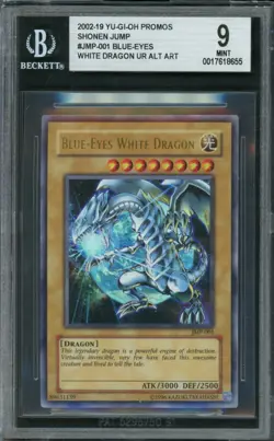 2002 Yu-Gi-Oh Shonen Jump Promo Blue-Eyes White Dragon #JMP001 BGS 9 - Image 1