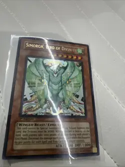 Yugioh Simorgh, Bird of Divinity SD8-EN001 1st Edition Ultra Rare Holo - Image 2