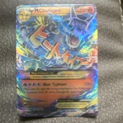 Pokemon M Charizard EX Full Art Mega Holo Dragon TCG Card Stock English 12/83 - Image 1