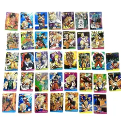 HUGE Dragon Ball Z Vintage Holographic Holo Sticker Trading Cards Lot Collection - Image 2