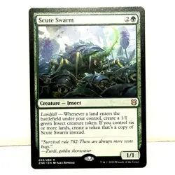 MTG Scute Swarm ZNR Zendikar Rising 203/280 Rare Magic the Gathering 2020 Card - Image 1