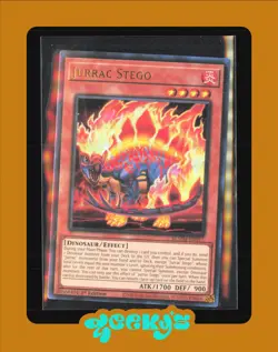 Yu-Gi-Oh! Jurrac Stego Ultra Rare Card 1st Edition BLMM-EN017 - Image 1