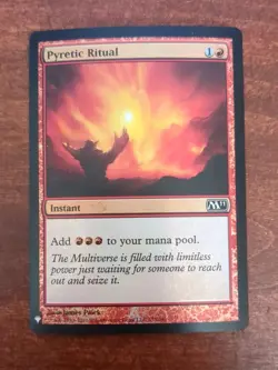 MTG: Pyretic Ritual FOIL #153, Mod Played The List Reprints Instant Chase Card!! - Image 5