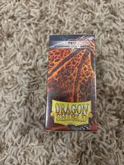 Dragon Shield 100 Red Matte Standard Card Size Sleeve - Image 2