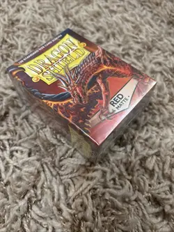 Dragon Shield 100 Red Matte Standard Card Size Sleeve - Image 3