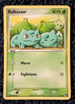 Pokemon card Bulbasaur 12/17 Pop series promo 2 italian (ITA) NM - Image 1