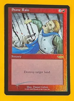 MTG STONE RAIN (Foil) FNM (OldManMTG 013-173) - Image 1