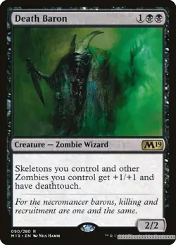 Death Baron [M19 - 90] - LP [Normal] TCG MTG - Image 1