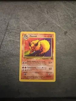 1999 Pokemon TCG Flareon Base Set 19/64 Jungle Rare Non-Holo - Image 3