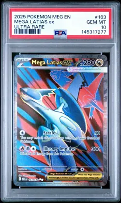 (PSA 10) Pokemon: Mega Evolutions – Mega Latias ex #163 [Full Art/Ultra Rare] - Image 1