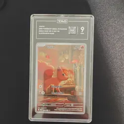 Pokemon Vulpix 138/132 Me01 Mega Evolution Illustration Rare Holo TAG Graded 9 - Image 1