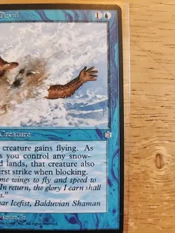 Snow Devil - Ice Age - Error Card - Miscut & Misprint - Image 2