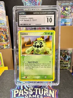 Pokemon - Cacnea #13/17 – POP Series 2 – CGC 10 - 2005 - Unlimited - Gem Mint - Image 1