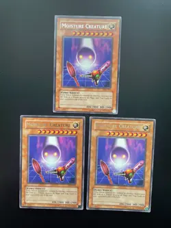 Yugioh Moisture Creature PGD-013 Unlimited Edition Rare MP/HP X3 - Image 1