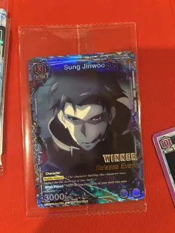 Union Arena Solo Leveling Sung Jinwoo Winner Promo Release Event Card - Image 1