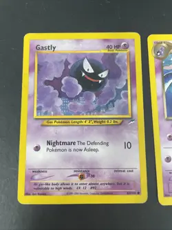 Ghastly 65/105 & Dark Haunter 36/105 Pokemon Cards - Image 2