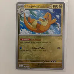 Reverse Holofoil Dragonite 149/165 Pokemon Rare SV: Scarlet & Violet 151 Card NM - Image 1
