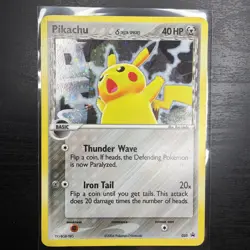 Pokemon Pikachu TCG Delta Species Holo Black Star Promo Card 2006 35 Swirl 💫 - Image 1