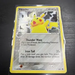 Pokemon Pikachu TCG Delta Species Holo Black Star Promo Card 2006 35 Swirl 💫 - Image 2