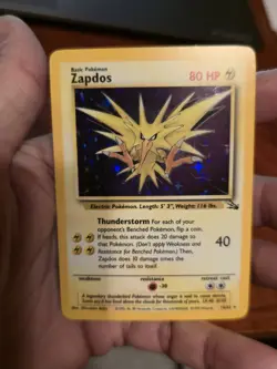 Zapdos 15/62 Fossil Holo Rare WOTC 1999 Pokemon Card ⚡MINT!!! - Image 1