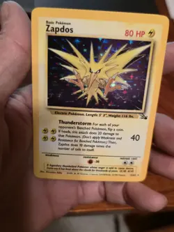 Zapdos 15/62 Fossil Holo Rare WOTC 1999 Pokemon Card ⚡MINT!!! - Image 3