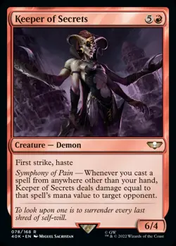 Keeper of Secrets -Universes Beyond: Warhammer 40000 - NM - Regular - MTG - Card - Image 1