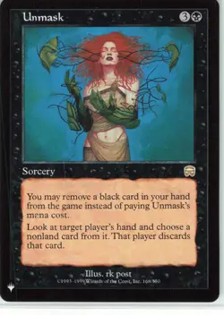 Magic: The Gathering The List Mercadian Masques Unmask #168 - Image 1