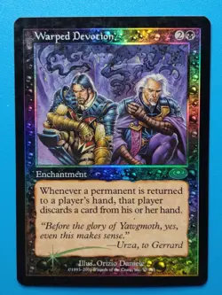 MTG 1x (FOIL) Warped Devotion LP Planeshift (multi available) Magic - Image 1