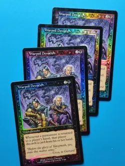MTG 1x (FOIL) Warped Devotion LP Planeshift (multi available) Magic - Image 2