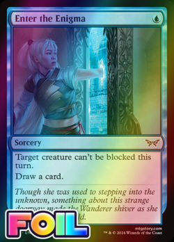 x1 Enter the Enigma DSK Duskmourn MTG 52 FOIL COMMON M/NM 1x - Image 1