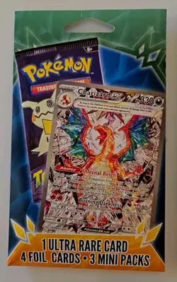 Lot of 5 Pokemon Mini Packs 3 Packs 1 Ultra Rare 4 Foil Cards Sealed - Image 2