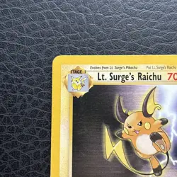 Lt. Surge's Raichu 28/132 Rare Pokemon Gym Heroes NEAR MINT - Image 2