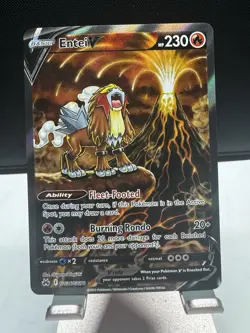 Pokemon Entei V GG36/GG70 Full Art Gallarian Gallery Crown Zenith Near Mint Nm - Image 1