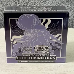 Pokemon Chilling Reign Pokemon Center Elite Trainer Box Shadow Rider 2001 Error 820650809712 - Image 1