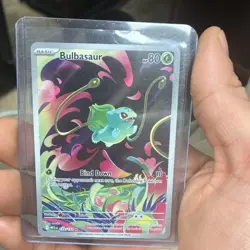 Pokemon Bulbasaur 133/132 Me01 Mega Evolution Illustration Rare 80 HP Holo - Image 1