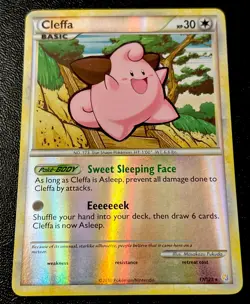 Cleffa 17/123 LP Reverse Holo 2010 Heart Gold Soul Silver Baby Pokemon Card! - Image 1