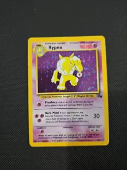 Pokemon TCG Hypno Fossil 8 Holo Unlimited Holo Rare - Image 1