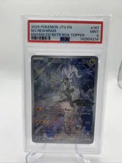 2025 POKEMON JOURNEY TOGETHER N'S RESHIRAM STAMPED PROMO 167/159 PSA 9 - Image 1