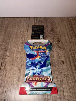 Pokemon Scarlet & Violet Paldea Evolved Quaquaval Sleeved Booster Pack Sealed - Image 3