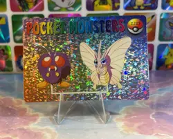 Pokemon Holo Venomoth Evolution Vintage Pocket Monsters Prism Sticker 1998 - Image 3