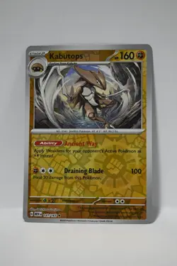 Kabutops 141/165 Rare 151 Pokemon Reverse Holo NM - Image 1