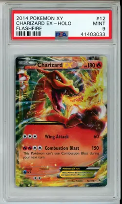 2014 POKEMON FLASHFIRE CHARIZARD EX #12 HOLO FOIL PSA 9 MINT #41403033 - Image 1
