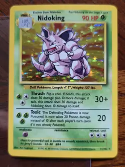 1999 Pokemon Nidoking - Holo 14/102 Base Set - Vintage - BEAUTY - Image 1