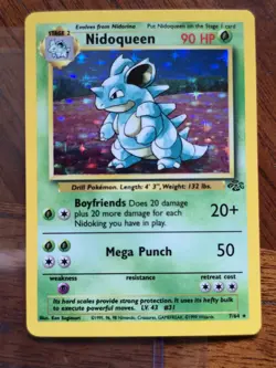 Pokemon TCG Nidoqueen Jungle 7/64 Holo Unlimited Holo Rare - MINT!!! - Image 1