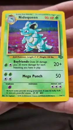 Pokemon TCG Nidoqueen Jungle 7/64 Holo Unlimited Holo Rare - MINT!!! - Image 2