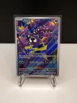 Pokemon TCG Gastly Illustration Rare Full Art Holo 177/162 SV05: Temporal Forces - Image 1