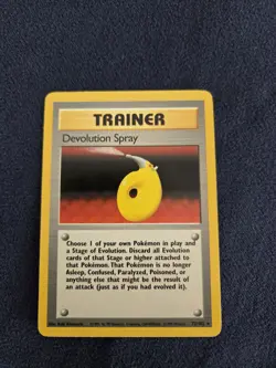 Pokemon Devolution Spray Trainer Base Set 72/102 Rare - Image 1